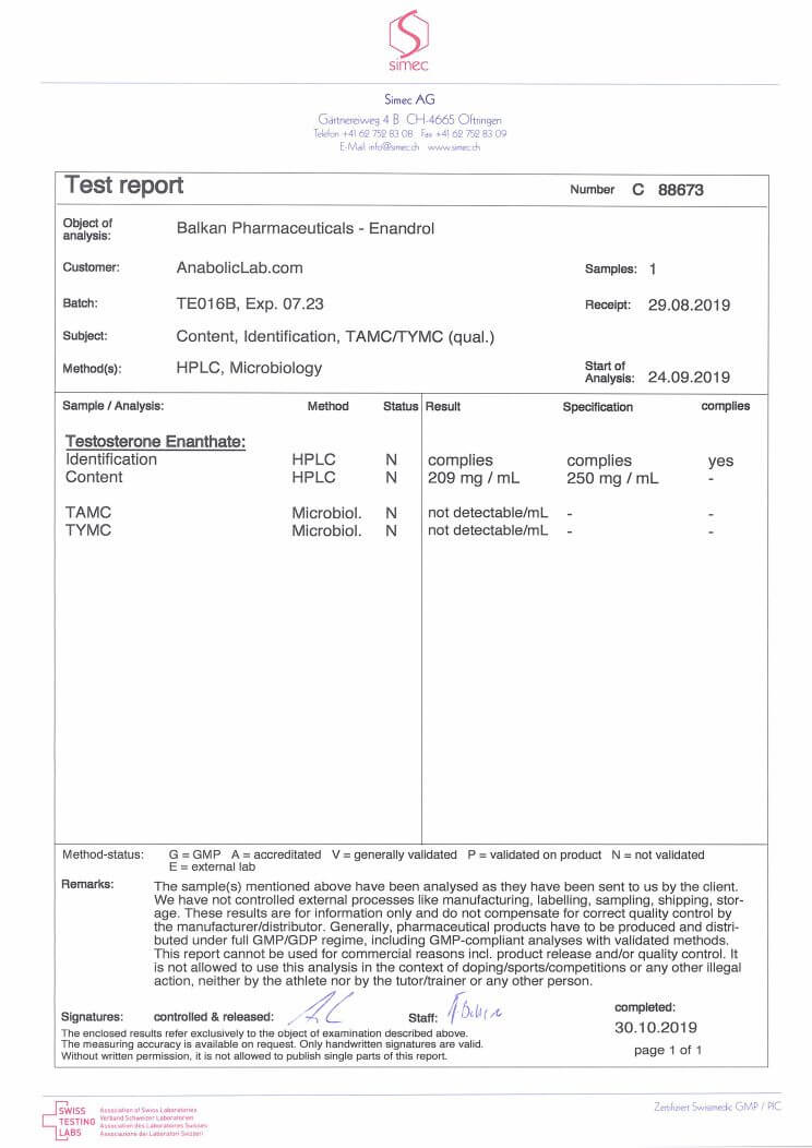 Лабораторный анализ стероидов - Бодибилдинг форум AnabolicShops