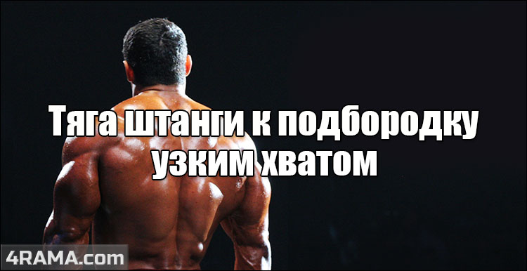 Тяга штанги к подбородку узким хватом - Бодибилдинг форум AnabolicShops